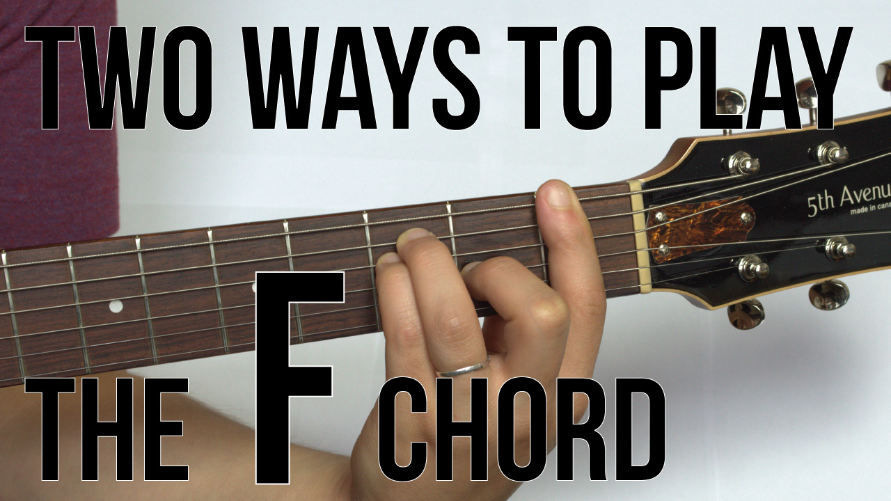 all the ways to play fminer chord on guitar