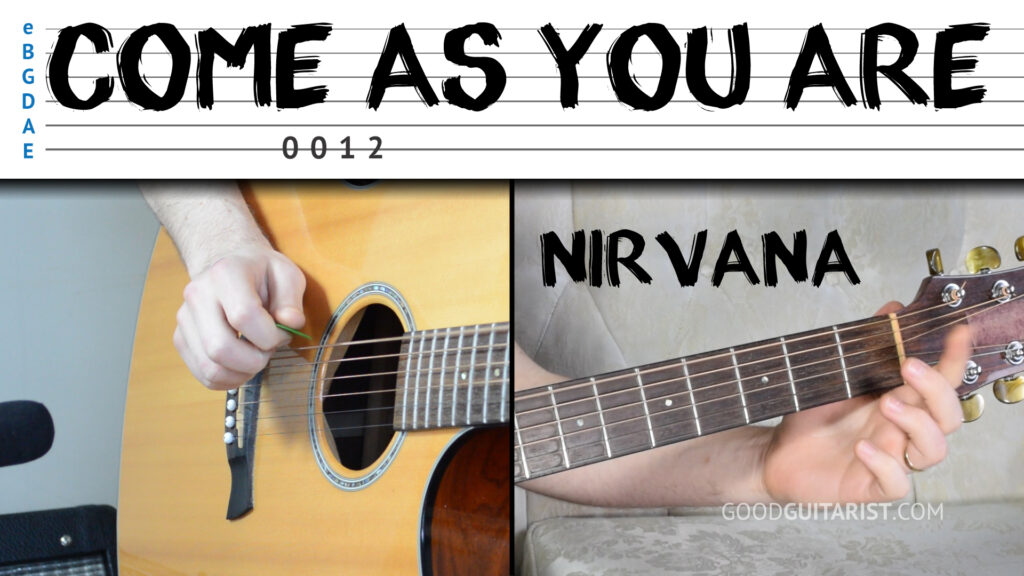 come as you are guitar tutorial
