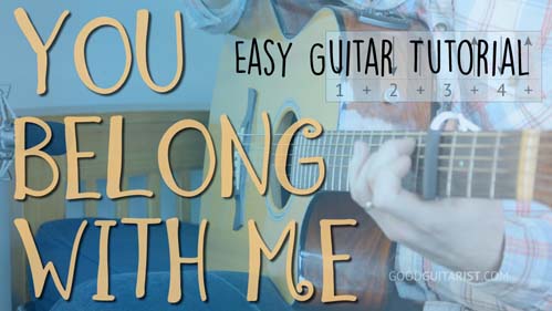 you belong with me guitar tutorial