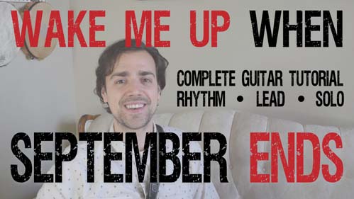 Wake Me Up When September Ends Guitar Tutorial