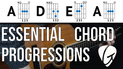 chord progression key of a