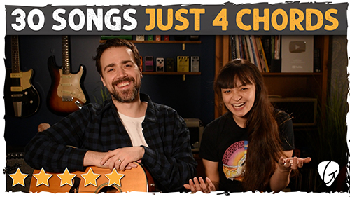 LEARN 30 Songs on Guitar That ALL Use The SAME 4 Easy Chords!