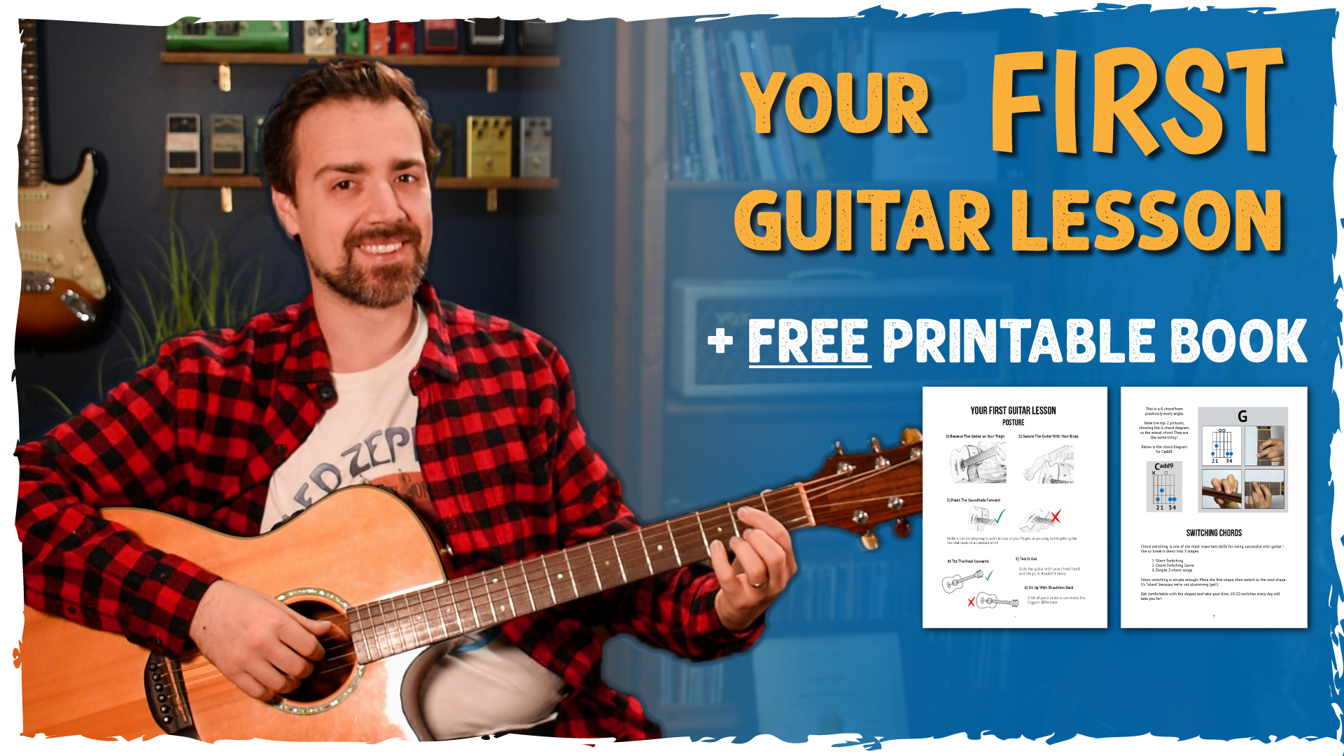 Your first guitar lesson for beginners