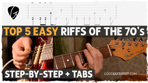 Top 5 Easy & Recognizable Guitar Riffs of the 70s!