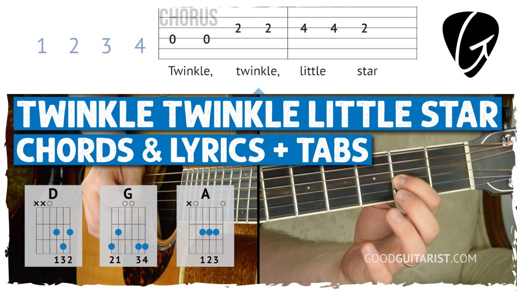 Twinkle Twinkle Little Star - Easy Guitar Tutorial