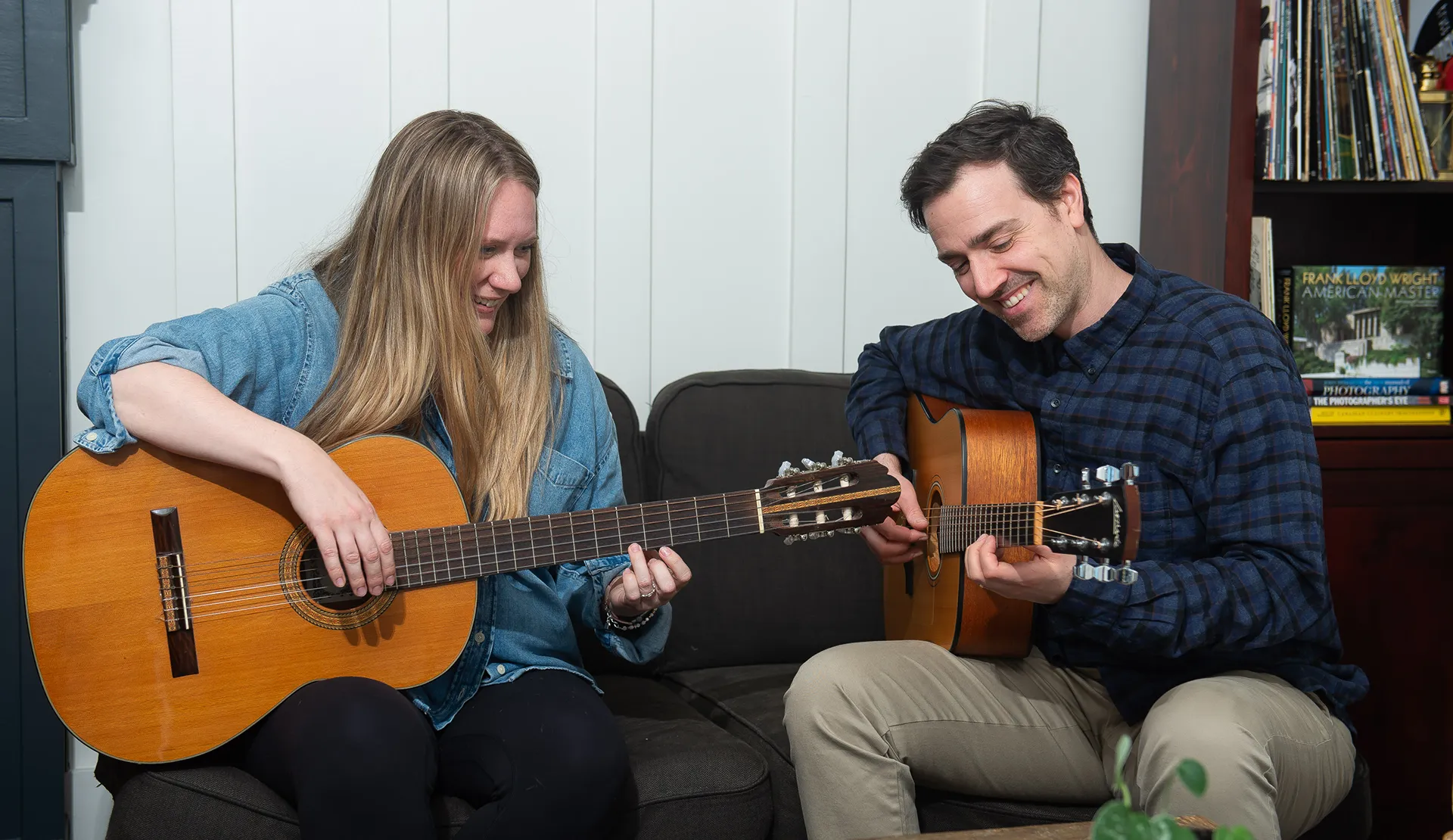 Teaching my guitar student hillary