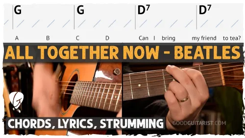 All Together Now Guitar Tutorial | Easy Beatles Song for Beginners