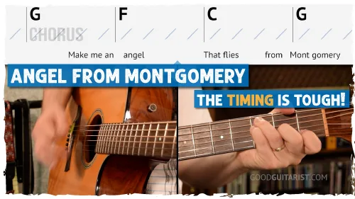Angel From Montgomery Guitar Tutorial | John Prine Acoustic Ballad