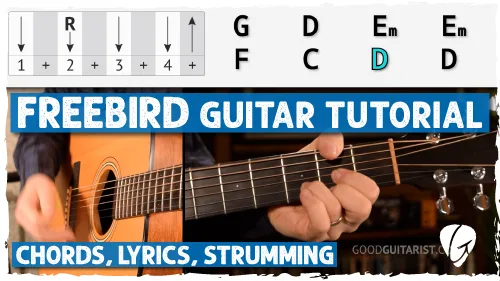 Freebird (Easy Acoustic Version) Guitar Tutorial – Lynyrd Skynyrd