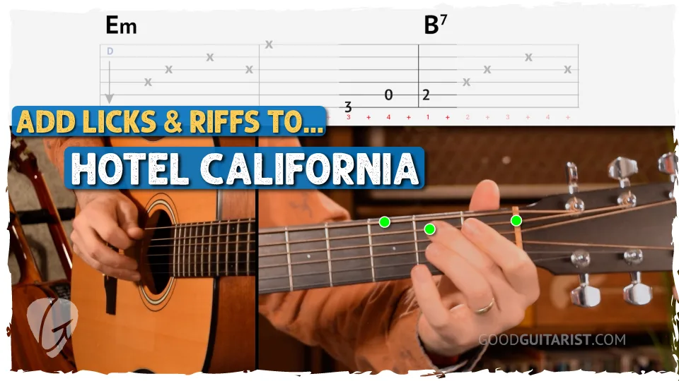 "Hotel California" Guitar Tutorial – Eagles (Walkups & Licks Included)