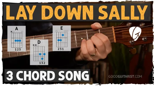 Lay Down Sally Guitar Tutorial | Easy Eric Clapton Acoustic Lesson