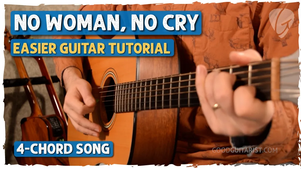 Easy Guitar Lesson: "No Woman, No Cry" by Bob Marley (Beginner Version)