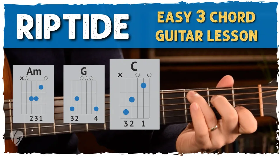 Easy Guitar Tutorial: "Riptide" by Vance Joy (2-Finger Trick Version)