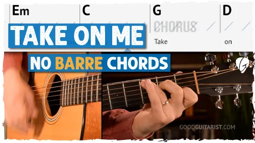 Take On Me Guitar Tutorial | Easy Strummer Version of A-ha’s Hit
