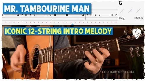 Mr. Tambourine Man Intro Guitar Tutorial | The Byrds Melody Lesson