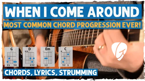 When I Come Around Guitar Tutorial – Green Day (Easy Power Chords)