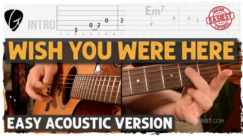 Wish You Were Here Guitar Tutorial | Pink Floyd Acoustic Lesson