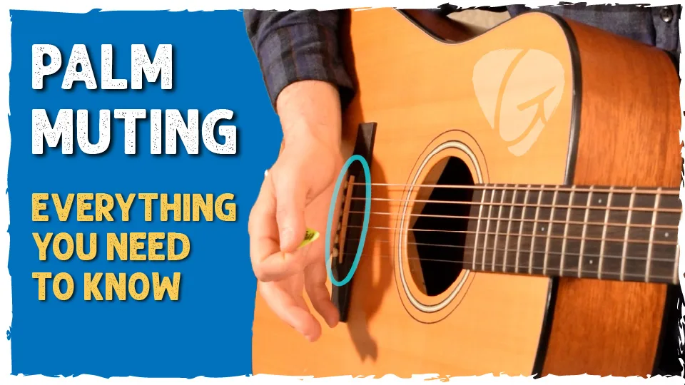 Youtube lesson that teaches how to palm mute on guitar