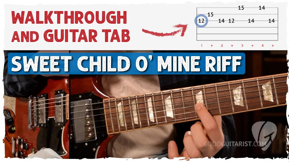 Sweet Child O’ Mine – Easy Electric Guitar Riff Tutorial