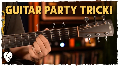 Cool guitar party trick